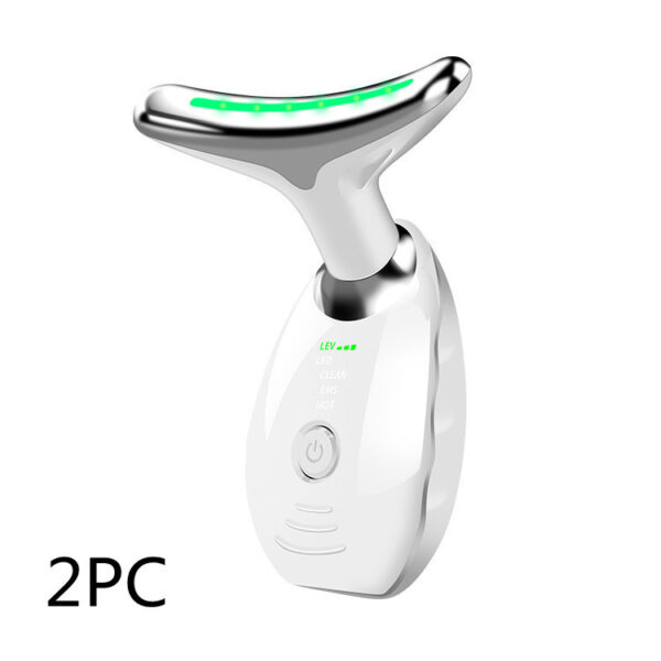 Neck Face Beauty Device Colorful LED Photon Therapy Skin Tighten Reduce Double Chin Anti Wrinkle Remove Lifting Massager - Image 7