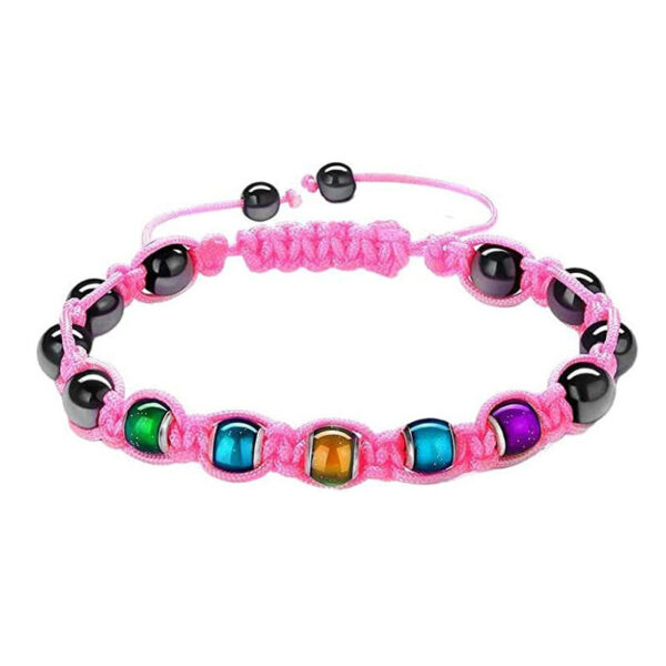 Beaded Temperature Sensitive Color Changing Bead Woven Bracelet - Image 6