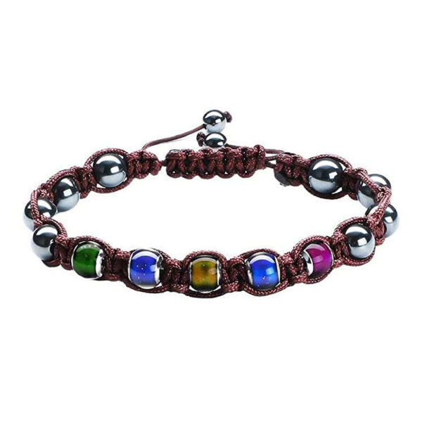 Beaded Temperature Sensitive Color Changing Bead Woven Bracelet - Image 4