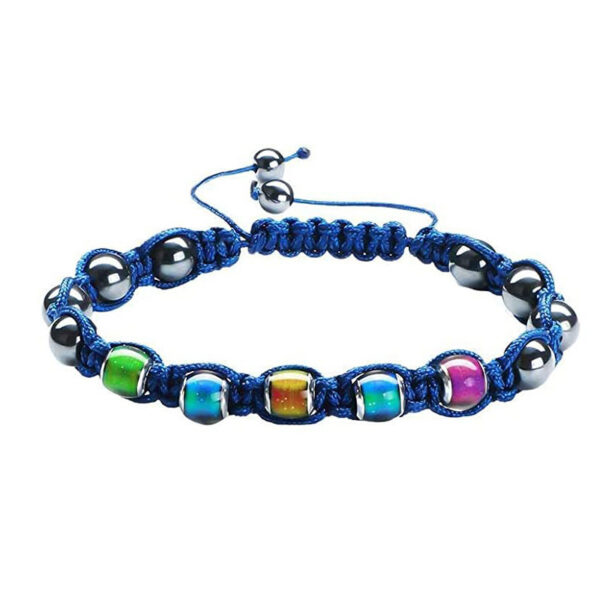 Beaded Temperature Sensitive Color Changing Bead Woven Bracelet - Image 2