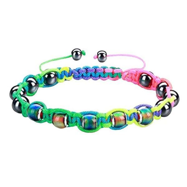 Beaded Temperature Sensitive Color Changing Bead Woven Bracelet - Image 5