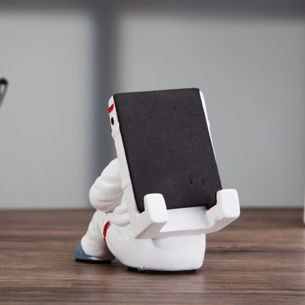 Simple Astronaut Mobile Phone Stand Student Desktop Holder Cute Spaceman Cell Phone Holder Creative Gift Small Desk Decoration - Image 4