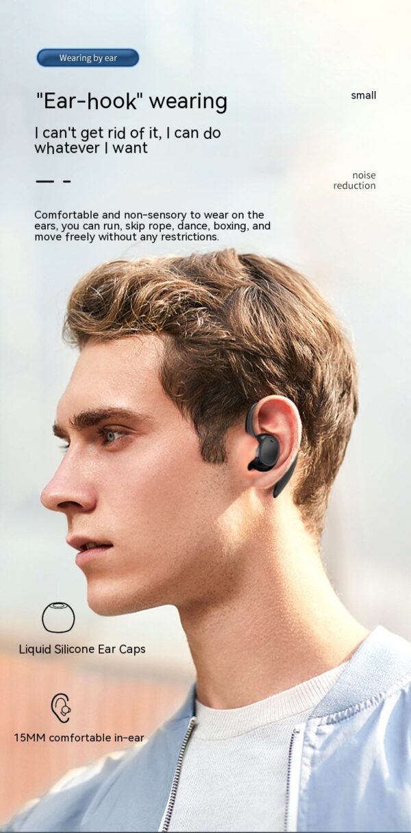 Wireless Sports Ear Hook Earphones - Image 7