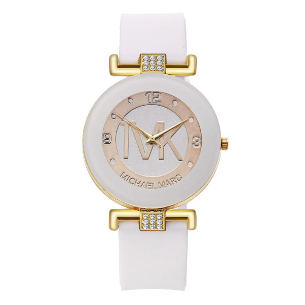 Fashion Women's Diamond Silicone Strap Quartz Watch - Image 6