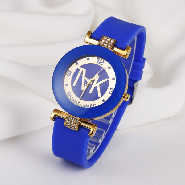 Fashion Women's Diamond Silicone Strap Quartz Watch - Image 4