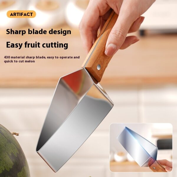 New Watermelon Splitter Watermelon Cutting Artifact 430 Stainless Steel Cutting Piece Splitter Household Melon Triangle Cutting Knife Fruit Knife Kitchen Gadgets - Image 8